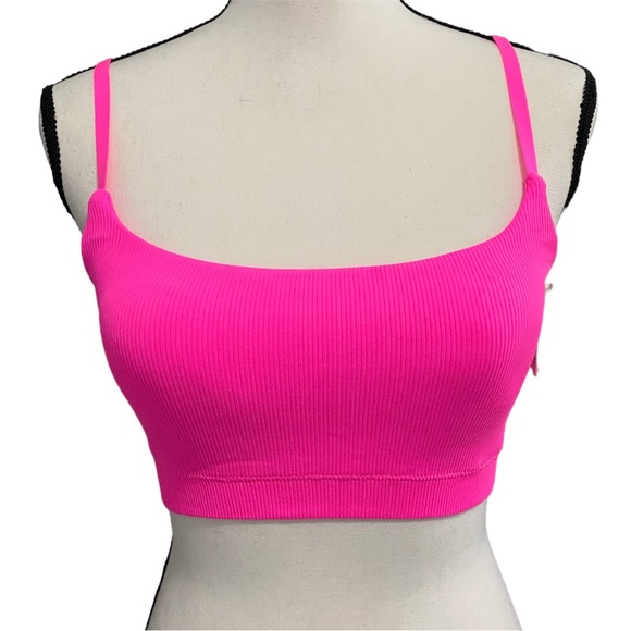 Lights Off Bralette and Panty - Medium/large -  Neon Pink